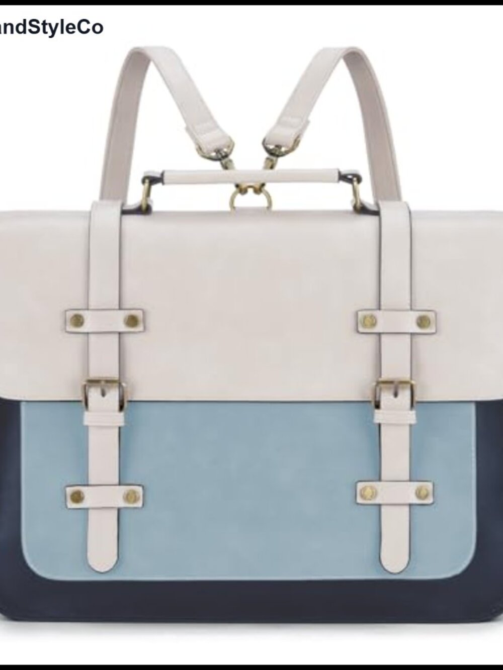 ECOSUSI Laptop Bag for Women Vegan Leather Messenger Bag Briefcase Satchel